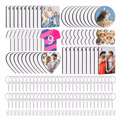 180 Pcs Sublimation Keychain Blanks, Sublimation Key Chains Bulk