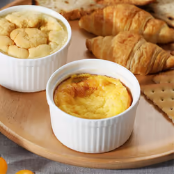 Ramekins with Lids 8 oz,White Porcelain Creme Brulee Souffle Ramekins