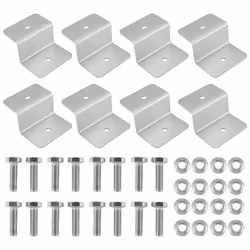 8Pcs Solar Panel Mounting Bracket Z Style Aluminum Alloy Roof Support