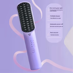 Wireless Straightener Brush Negative Ions Do Not Hurt Hair Cordless