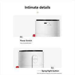 Humidifiers for Bedroom Rechargeable Desk Portable Humidifier 800ML