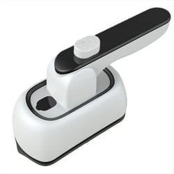 Handheld Steam Iron Mini Travel Fabric Garment Hanging white eu plug