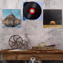 Acrylic Record Display Stand Shelf Wall Mounted Vinyl Record Holder
