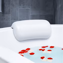 SPA Bath Pillow Bathtub Headrest Soft Waterproof Bath Pillows Gray