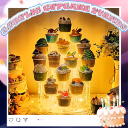 Cupcake for 16 Cupcakes Stand Reusable Display Stand Dessert Cupcake