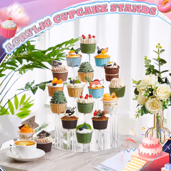 Cupcake for 16 Cupcakes Stand Reusable Display Stand Dessert Cupcake