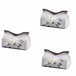 New Chinese Style Leather Tissue Box, Home Coffee Table Decoration