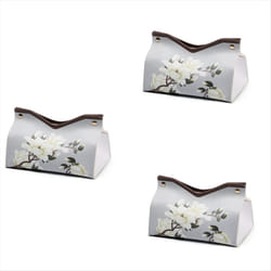 New Chinese Style Leather Tissue Box, Home Coffee Table Decoration