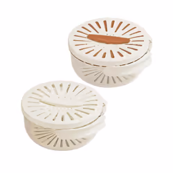 2Pcs Draining Bowl Drainage Basket Funnel Bilayer Foldable Fruit