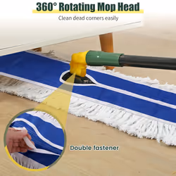 36inch Commercial Dust Mop Pads for Floor Cleaning, blue