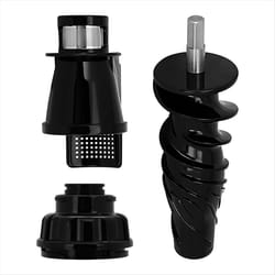 Juicing Auger End Cap and Juice Screen for Body Parts