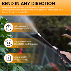 Bendable electric sprayer, rechargeable electric sprayer for Plant