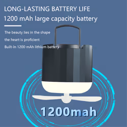 Camping Fan Light Rechargeable Fan USB Powered Fan with Light A