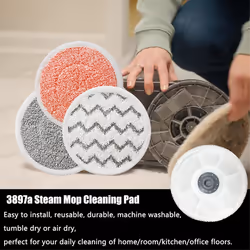 Rotating Mop Pads for -Wave 3897A SmartSteam Pads 12Pack