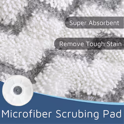 Rotating Mop Pads for -Wave 3897A SmartSteam Pads 12Pack