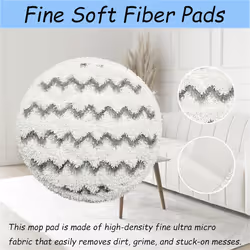 12Pack Rotating Mop Pads for SmartSteam 3897A