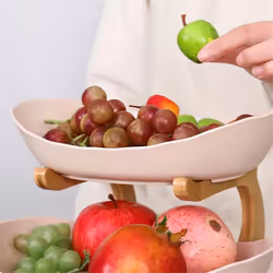 Fruit Tray Racks Table Plates Dinnerware Kitchen Fruit Bowl B