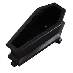 Coffin mini flower pot,succulent plant decoration stand,black