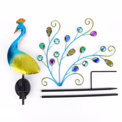 Metal Outdoor Decor Stake Light LED Solar Lawn Lamp Waterproof B