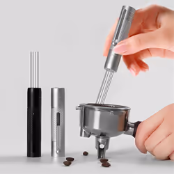 WDT Espresso Tool Retractable Espresso Coffee Stirrer Black