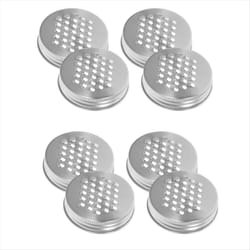 8PCS 70MM Mason Jar Metal Grater Lid Shredder Lid for Mason Jar