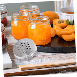 8PCS 70MM Mason Jar Metal Grater Lid Shredder Lid for Mason Jar
