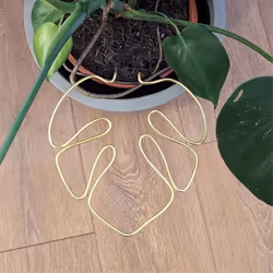 Monstera Shaped Plant Support Reusable Sturdy Holder Plant B