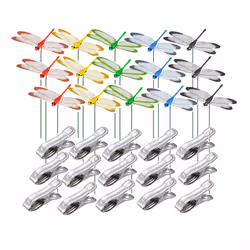 15PCS Decorative Dragonfly Clips Decor for Garden