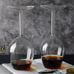 14Fl Oz Upside Down Cocktail Glass Upside Down Glass 2Pcs