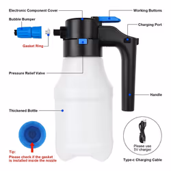 1.5 Liters Electric Pressurized Foam Sprayer for Car Washing