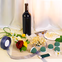 12 Pcs Mini Round Floral Foam Holder,Green Dry and Wet Florist Flower