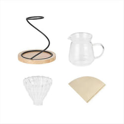 Coffee hand pouring stand Glass hand pouring coffee pot set