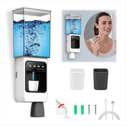 Automatic Mouthwash Dispenser for Bathroom,Dispenser with Cups Can