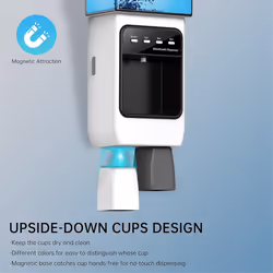 Automatic Mouthwash Dispenser for Bathroom,Dispenser with Cups Can