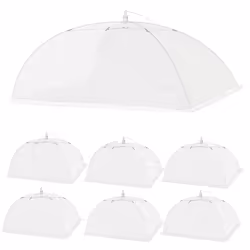 7 Pack Mesh Food Covers 40x24 in & 17x17 in Outdoor Food Cover