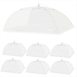 7 Pack Mesh Food Covers 40x24 in & 17x17 in Outdoor Food Cover