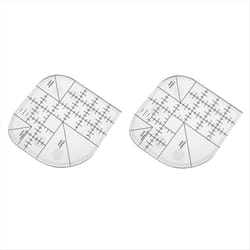 Angle Cutting Ruler Anti-slip Seam Ruler Round Edge Template Ruler