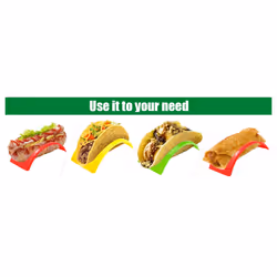 Taco Trays Plastic Burrito Trays Serving Trays Supplies Yellow