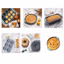Silicone Bread Muffin Mold Heat- Oven Tray Non-Stick