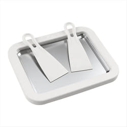 Ice Cream Maker Pan with 2 Scrapers DIY Yogurt Ice Cream Maker