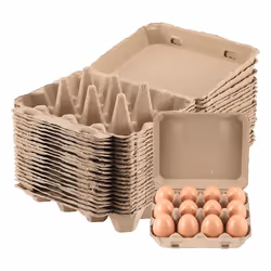 20 Pack Egg Cartons, Paper Pulp Square Egg Cartons Eggs
