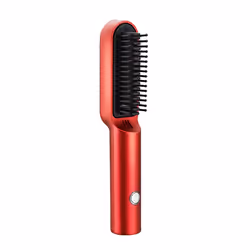 USB Hot Comb Quick Hair Heated Straightening Curling Styling Tool,B