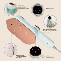 Travel Steamer for Clothes Portable Mini Ironing Machine EU PLUG,A