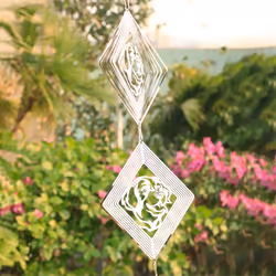 Wind Chimes for Outside Chimes With 3D Wind Spinner,Gifts for Women,D