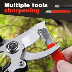 Portable Quick Sharpener, Lawnmower Dull Blade Sharpener, Black