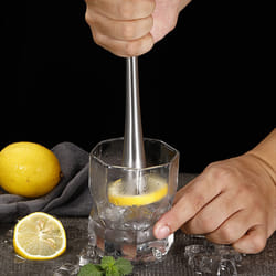 Stainless Steel Cocktail Muddler for Bar Ice Swizzle Stick Crushed B