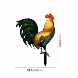 Yard Rooster Sign Rooster Acrylic Outdoor Garden Ground Insert C