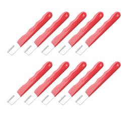 Portable Quick Knife Sharpener, Lawn Mower Dull Blade Sharpener,Red