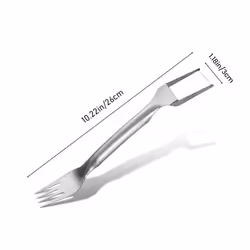 3Pcs Stainless Steel Fruit Cutter Dual Fruit Forks Slicer Knife