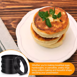 16 Pcs Crumpet Rings Nonstick 4 Inch Stainless Steel